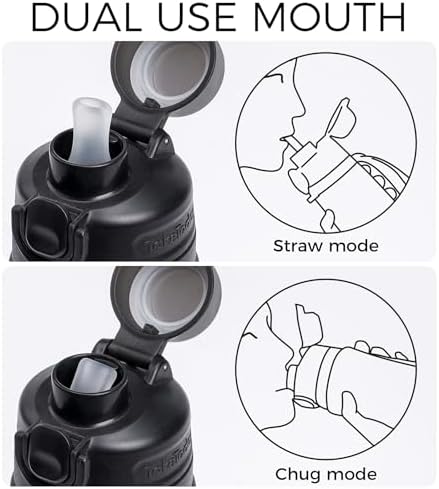 TakeToday Collapsible Water Bottles 20oz (600mL), Foldable Platinum Silicone Travel Water Bottle with Straw & Carry Strap, Leak-Resistant Screw Lid, Wide Mouth, BPA-Free for Hiking, Camping, Travel - Image 3