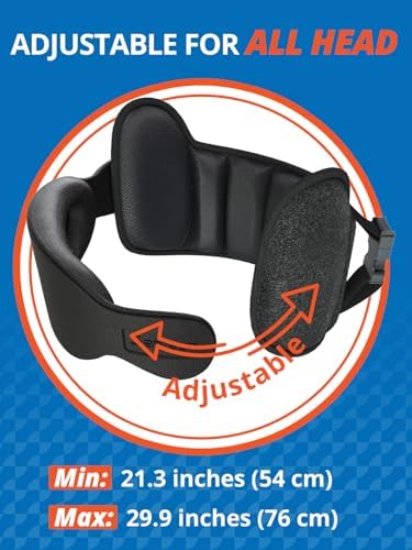 Upgraded Travel Pillow, U-Shaped Airplane Head Strap for All Heights, 360° Support, 3D Sleep Mask, 100% Light Blocking, Long Flights Essentials Headrest, Stop Bobblehead, Black - Image 5