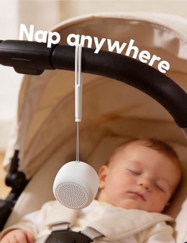 Babelio White Noise Sound Machine for Adults Kids Baby, Mini, 15 Non-looping Sounds, Timer, Memory Function, Easy to Pocket and Travel White - Image 8