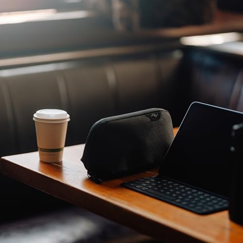 Peak Design Small Tech Pouch, Black, Electronics Organizer for Travel or Everyday Carry, Origami-Style Storage, Cable Pass-Through, Weatherproof Recycled Nylon, Gear Carry Bag for Men and Women - Image 8