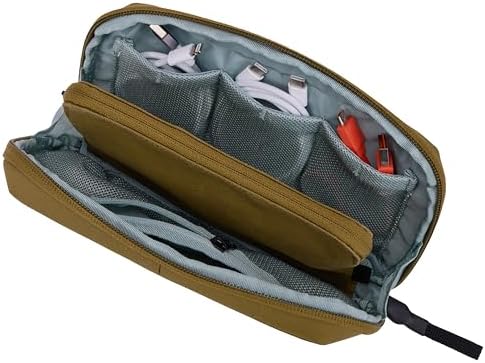 Thule Aion Travel Organizer - 2-in-1 Pouch Includes Travel Wallet and Electronics Bag - RFID Blocking Zipper Pouch - Internal Pockets to Stay Organized - 100% Recycled Waxed PFC-Free Fabric - Image 7