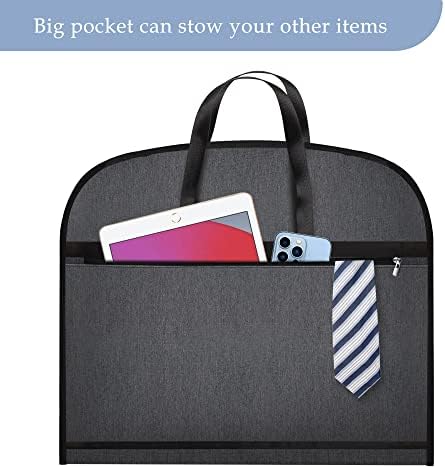 Heavy Duty Waterproof Garment Bag for Travel, Tear Resistance Suit Bag for Men Travel for Suits, Tuxedos, Coats, Uniform. 42 inch - Image 2