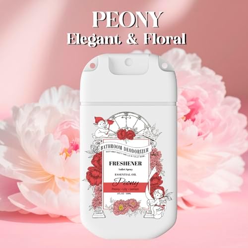 Pocket Size Toilet Spray with Removable Hook,30ml Travel Essentials Variety 3 Pack, Bathroom Odor Eliminator for Poop - Ocean Coconut Peony Scent - Image 4