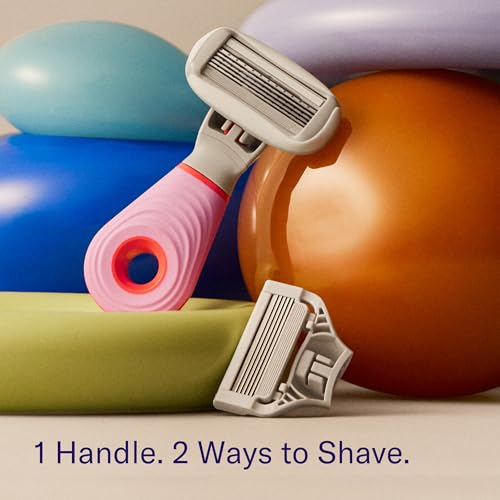 Flamingo Travel Razor Kit for Women – Body & Pubic Razor – Mini Handle, 2 Blade Refills, 2 Travel Size Foaming Shave Gels & Vented Case - Image 4