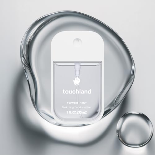 Touchland Hydrating Hand Sanitizer Spray, DYE FREE Trio Set (Rainwater, Unscented, Beach Coco), 1 FL. OZ. Travel Size Power Mist Sprays (Set of 3) - Image 4