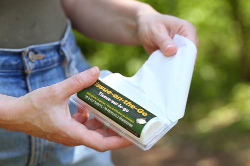 Coghlan's Tissue on The Go - Compact Travel Pack with Dispenser for Camping, Hiking, Backpacking, and Outdoor Adventures, Portable and Convenient Tissue Essentials, 2-Pack - Image 4