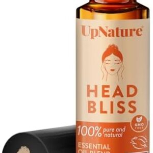 UpNature Head Bliss Essential Oil Roll On - Soothing Migraine Comfort Aromatherapy with Instant Cooling Effect - Nurse Essentials Gifts Roller