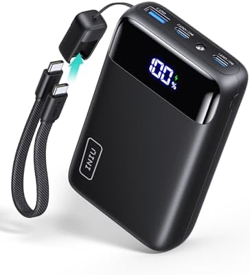 INIU Portable Charger, Smallest 22.5W 20000mAh USB C in & Out Power Bank Fast Charging, PD 3.0+QC 4.0 LED Display Phone Battery Pack Compatible with iPhone 17 16 15 14 Pro Samsung S24 Google iPad etc