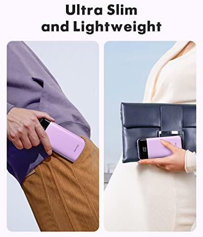 charmast Portable Charger with Built in Cables, Power Bank with Cords Wires, Slim 10000mAh Travel Battery Pack 6 Outputs 3 Inputs 6A Fast Charging for Samsung Google Pixel LG Moto iPhone iPad - Image 5