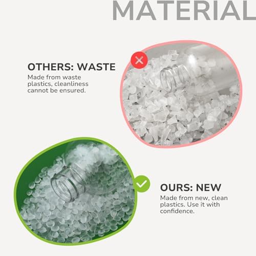 LISAPACK 3.4 oz Travel Bottles for Toiletries, Plastic Travel Size Containers for Shampoo Conditioner TSA Approved, Empty Small Squeeze for Lotion, Leak Proof Mini Liquid Tube for Refillable Clear - Image 6