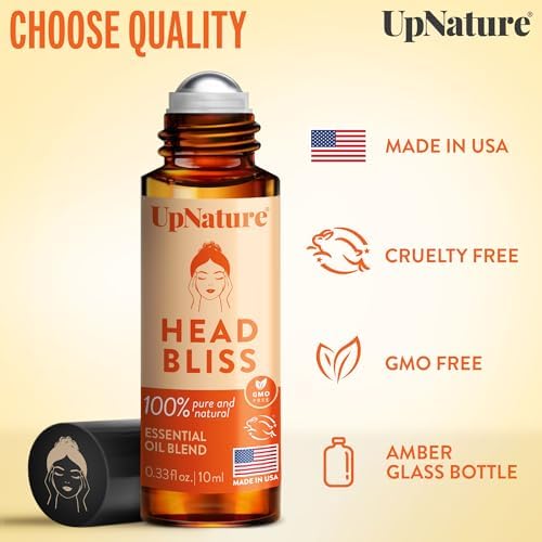 UpNature Head Bliss Essential Oil Roll On - Soothing Migraine Comfort Aromatherapy with Instant Cooling Effect - Nurse Essentials Gifts Roller - Image 6