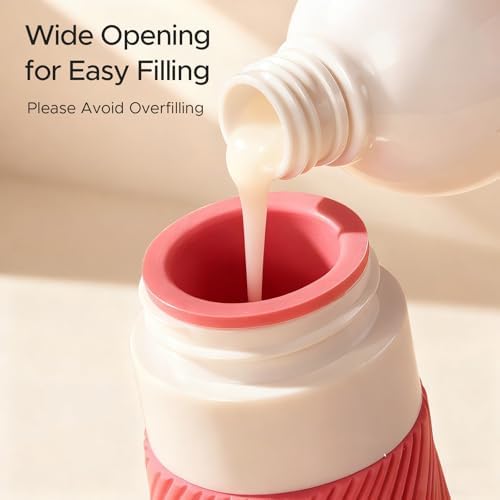 LitBear 23 Pack TSA Approved Travel Bottles for Toiletries, Leak Proof Refillable Travel Size Containers Kit with Silicone Squeezable Bottles Jars for Shampoo Lotion Conditioner, in Clear Bag, Pink - Image 4