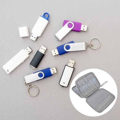 MERRYHAPY Hard Drive Storage Bag Cable Management Case Electronics Accessory Organizer Large Gray Travel Cord Organizer for Tech Accessories - Image 8