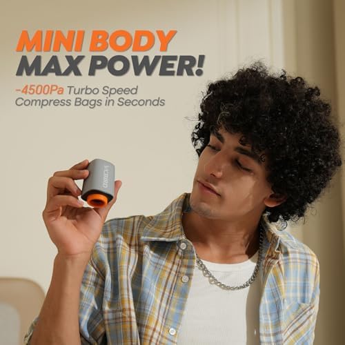 Rechargeable Wireless Pump Travel Storage Bags Set - 20 Pack Portable Space Saver Bags for Travel & Home - Vacuum Compression Packing Seal for Clothes, Blankets, Seasonal Storage - Image 4