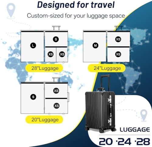 Travel Vacuum Bags for Luggage with Portable Electric Pump,Vacuum Seal Bags for Clothing,Packing Cubes Compression,Cruise Ship and Travel Essentials(Combo 9 Pack) - Image 6