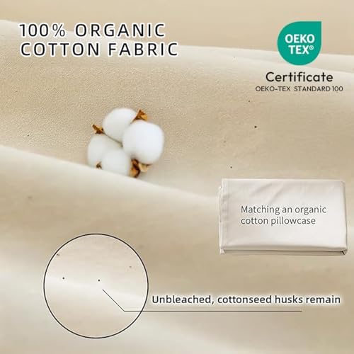 LOFE Organic Buckwheat Pillow for Sleeping with Organic Cotton Pillowcase - Kids/Travel Size 11''x16'' Adjustable Firm Pillow, Cervical Support for Back and Side Sleepers(Tartary Buckwheat Hulls) - Image 5