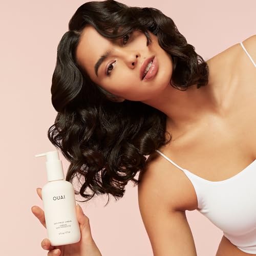 OUAI Anti Frizz Cream Travel Size - Moisturizing Hair Cream with Frizz Control & Heat Protection - Provides Hydration with Jackfruit & Beetroot Extract - Paraben, Phthalate & Sulfate Free (3 oz) - Image 2