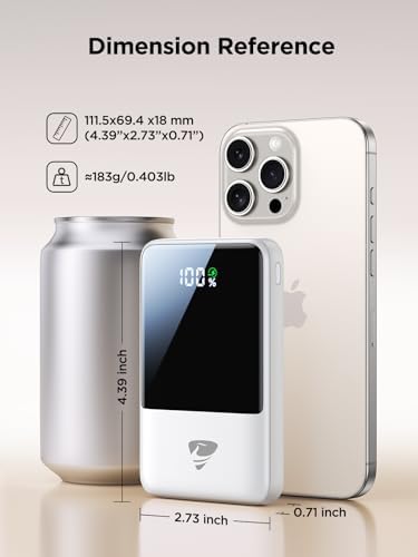 Aioneus Portable Charger, 10000mAh Power Bank 22.5W Fast Charging Portable Charger with Built in Cable Battery Pack USB C Travel Charger for iPhone11 12 13 14 15 16 Samsung GalaxyS24 S23 Android(1 Pk) - Image 2