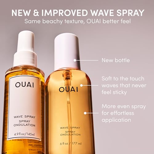 OUAI Travel Size Wave Spray - Texture Spray for Hair with Coconut Oil and Rice Protein - Adds Texture, Volume & Shine for Beach Waves - Paraben Free, Safe for Color & Keratin-Treated Hair (3 fl oz) - Image 5