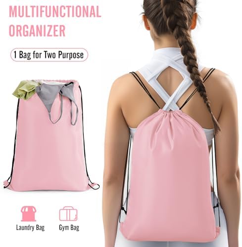 Veken 8 Set Packing Cubes for Travel Essentials, Pink Suitcase Organizer Bags in 4 Sizes, Carry-On Luggage Accessories with Large Laundry & Hanging Toiletry Bag, Must-Have for Airplane, Road Trip - Image 8