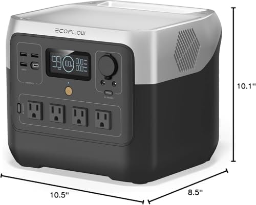 EF ECOFLOW Portable Power Station RIVER 2 Pro, 768Wh LiFePO4 Battery, 70 Min Fast Charging, 4X800W (X-Boost 1600W) AC Outlets, Solar Generator for Outdoor Camping/RVs/Home Use Black - Image 3