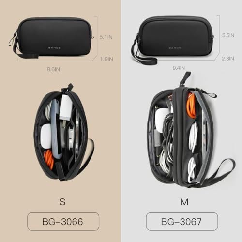 BANGE Electronics Organizer Travel Case, Water Resistant Travel Bag, Tech Pouch Accessories Organizer for Cable,Cord, Phone, Cables, USB Flash Drive, Daily Items - Image 3