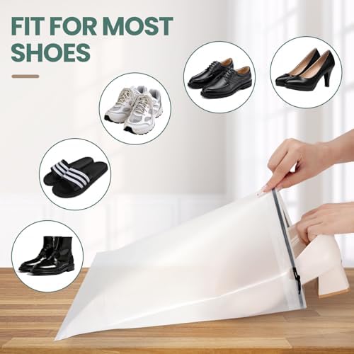 23 Pack Shoe Bags for Travel, 11.8" x 15.7" Waterproof Travel Shoe Bags for Packing,Large Travel Bag for Shoes, Storage Bags Travel Essentials Men for and Women - Image 4