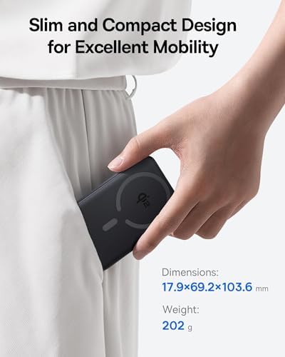 Baseus for MagSafe Portable Charger, Qi2 Certified 15W Wireless Magnetic Power Bank 10000mAh with USB-C Cable 22.5W PD Charging, Battery Pack Compatible with iPhone 17/16/15/14/13 Pro/Pro Max Series - Image 4