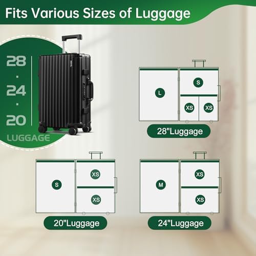 BRODI 10 Combo Pack Travel Vacuum Bags with Pump - Space Saver & Travel Essentials, Clothing & Luggage Vacuum Seal Bags - Image 3