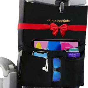 Airplane Pockets - Airplane Accessories - Plane Travel Essentials - Travel Organizer - Seat Storage Organizer - Air Travel Essentials - Seatback Organizer - International Travel Accessories Must-Haves
