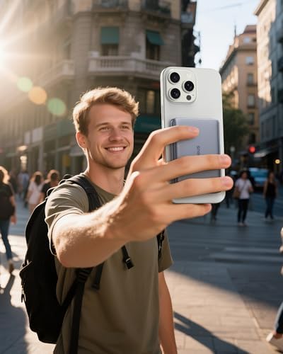 Baseus Picogo Magsafe Portable Charger, Qi2 15W 0.5" Ultra Slim 10000mAh Wireless Power Bank, 27W Fast Charging Magnetic Battery Pack with USB-C for iPhone 17 Pro Max/17 Pro/Air/16/15/14/13/12 - Image 9