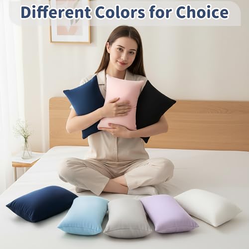 Pro Goleem Small Pillow 11"x7"x2.5" for Travel and Camping with Name Tag Mini Tiny Pillow for Room Couch Sofa Chair and Outdoor Car Air Nap Neck Lumbar Knee Rest Pillows, Navy Blue - Image 7