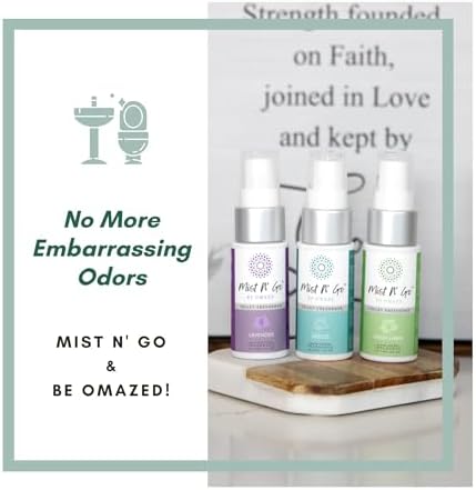 Mist N’ Go by Omaze Travel Bathroom Spray for Toilet Spray Odor Eliminator - Travel Toilet Spray for Bathroom Air Freshener Spray for Bathroom Deodorizer - Mix All, Travel Size (1oz x5) - Image 7