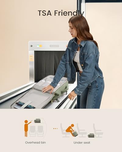 LOVEVOOK 40L Travel Backpack for Women & Men, Airline Approved Carry On Luggage with 3 Packing Cubes, TSA Overnight Bags, Waterproof Personal Item Bag, Weekender Essentials Backpacks fits 17" Laptop - Image 4