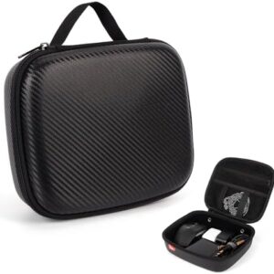 ZIPIT Carbon Electronic Organizer Case, Hard Shell EVA Travel Cable Organizer for Chargers, Cords & Tech Accessories, Black