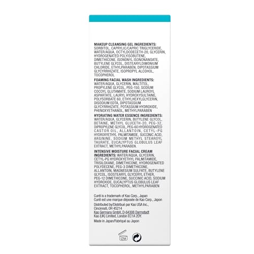 Curel Japanese Skin Care Travel Size Toiletries, for Dry, Sensitive Skin, Travel Size Face Wash, Lotion, & Makeup Remover - Image 9