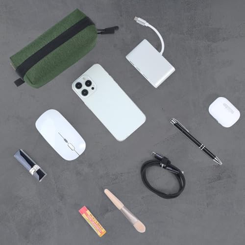 SIMTOP Small Electronics Organizer Travel Case, Portable Tech Case Pouch for Cable, Charger, Phone & Earbuds – Water-Resistant Cord Storage for Commute, Office & Business Trip – Compact Design - Image 5