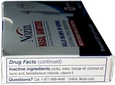 Nozin® Nasal Sanitizer® Antiseptic Popswab® Ampules 10ct Pack | Kills 99.99% of Germs | Alcohol Based 62% - Image 11