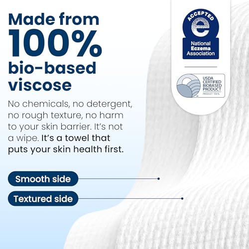 Clean Skin Club Clean Towels XL®, Travel Pack 100% USDA Biobased Disposable Face Towel, Eczema Association Accepted,Dry Wipes, TSA-Approved Travel Essential, 3 Packs, 30 ct Total - Image 7