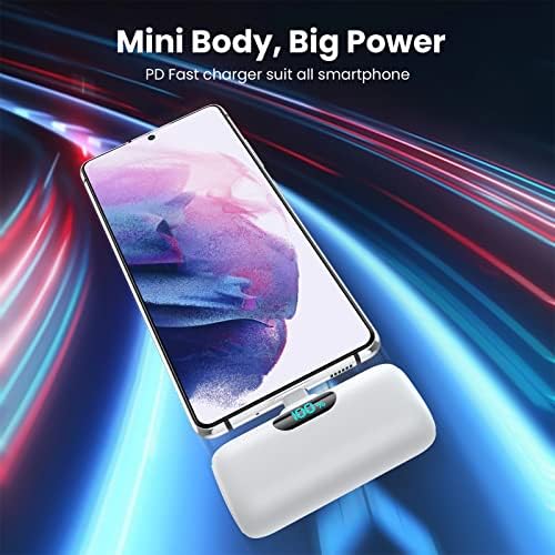 [2-Pack]Portable Charger for iPhone 17/16/15,Mini Power Bank 5000mAh PD USB C Portable Phone Charger,Travel Essential Battery Pack for iPhone 17/17 Air/16/16 pro/15/15 pro Max/Android/Samsung/Moto/LG - Image 2