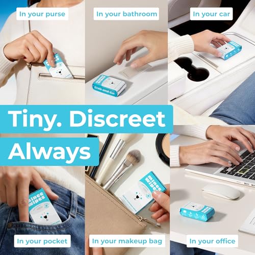 Impossibly Compact Travel Flushable Wipes - 99.5% Water and Aloe - Safe for Sensitive Skin, Hypoallergenic & Unscented - Travel Essentials for Adults, Kids & Baby Care - 8 Pack Total 48 Wipes - Image 4