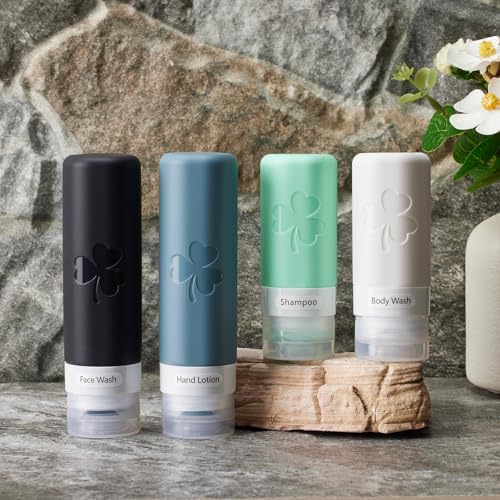 INSFIT 23 Pack Travel Bottles for Toiletries, TSA Approved Silicone Travel Size Toiletries with Toiletry Bag, BPA Free Leak Proof Refillable Travel Essentials for Liquids Shampoo Conditioner Lotion - Image 5