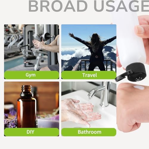 LISAPACK 3.4 oz Travel Bottles for Toiletries, Plastic Travel Size Containers for Shampoo Conditioner TSA Approved, Empty Small Squeeze for Lotion, Leak Proof Mini Liquid Tube for Refillable Clear - Image 5
