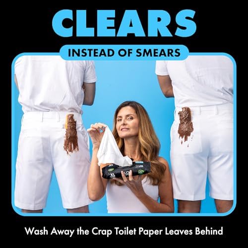 DUDE Wipes - Flushable Wipes - 8-Pack, 384 Count - Unscented + Mint Chill Travel Pack 1-Pack, 18-Count - Extra-Large - Vitamin-E & Aloe - Septic and Sewer Safe - Image 6