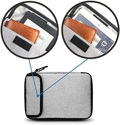 Travel Cable Organizer Bag Double Layer Waterproof Portable Electronic Accessories Organizer for USB Cable Cord Phone Charger Headset Wire SD Card with 10pcs Cable Ties(Grey) - Image 5