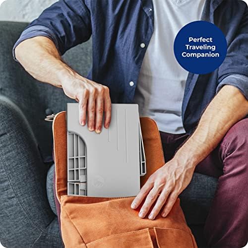 Squatty Potty Porta Traveler Foldable Toilet Stool for Travel, 7" Height, Gray - Image 5