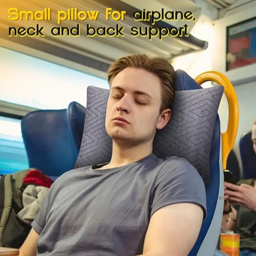 Travel Pillow for Sleeping Camping, Memory Foam Small Pillow with Breathable Cover for Backpacking, Airplane, Car (15.5 X 12 Inch) - Image 7