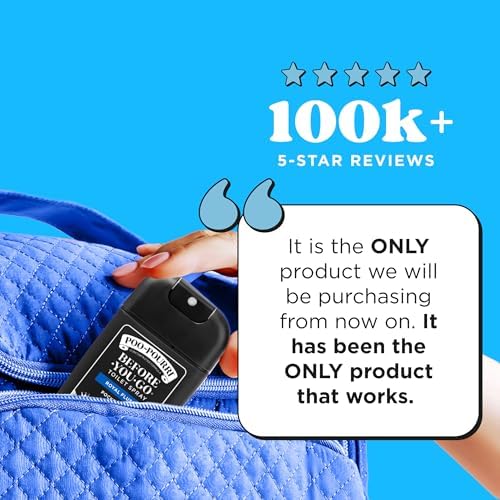 Poo-Pourri Before-You-Go Pocket Toilet Spray, Travel Essentials, Royal Flush, 1 Fl Oz, Up to 50 Uses, On-The-Go Bathroom Odor Deodorizer with Essential Oils, TSA Approved Size, Eucalyptus & Spearmint - Image 3