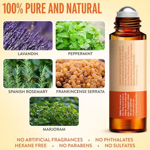 UpNature Head Bliss Essential Oil Roll On - Soothing Migraine Comfort Aromatherapy with Instant Cooling Effect - Nurse Essentials Gifts Roller - Image 3