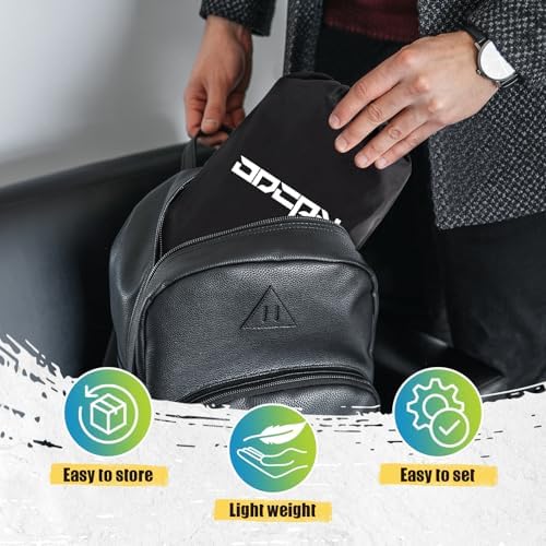 2-Pack Foot Hammock for Plane Travel, No Collapse Thickened Bamboo Airplane Foot Rest with Extended Adjustment Strap, Portable Desk Foot Hammock to Relax Your Feet, Foot Sling Travel Essentials(Black) - Image 6